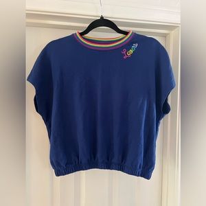 Royal Blue cropped sweatshirt - Lovers